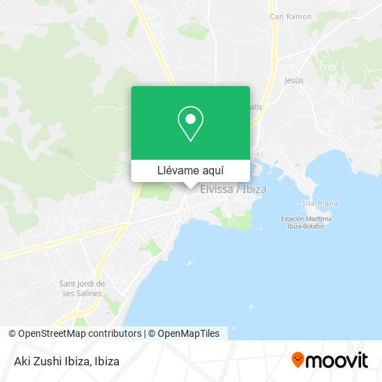 Mapa Aki Zushi Ibiza