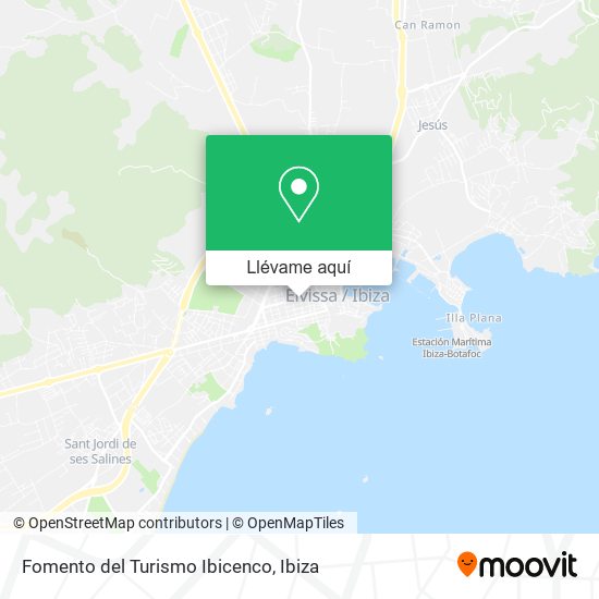 Mapa Fomento del Turismo Ibicenco