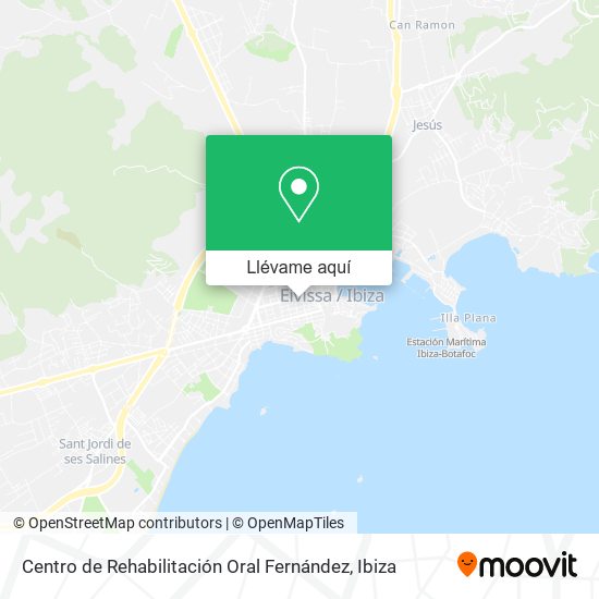 Mapa Centro de Rehabilitación Oral Fernández