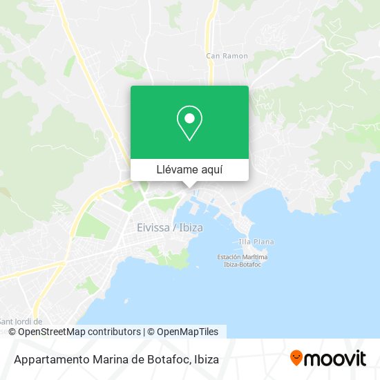 Mapa Appartamento Marina de Botafoc