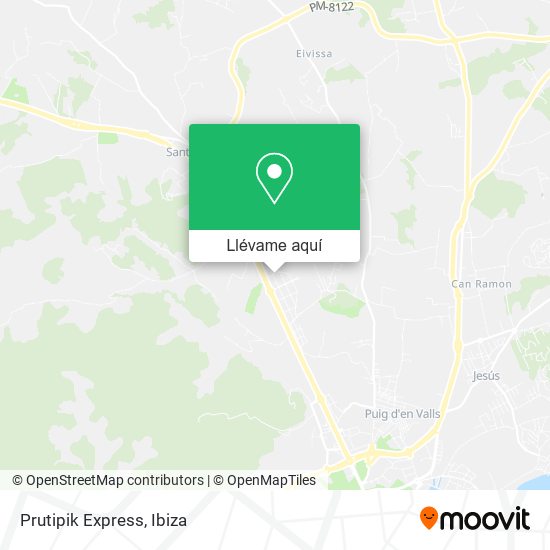 Mapa Prutipik Express
