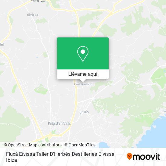 Mapa Fluxá Eivissa Taller D'Herbés Destilleries Eivissa