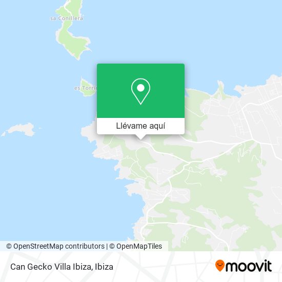 Mapa Can Gecko Villa Ibiza