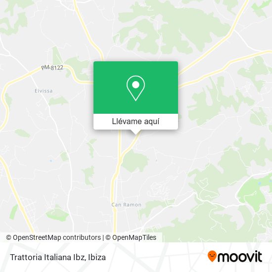 Mapa Trattoria Italiana Ibz