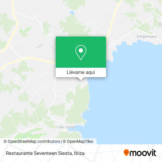Mapa Restaurante Seventeen Siesta