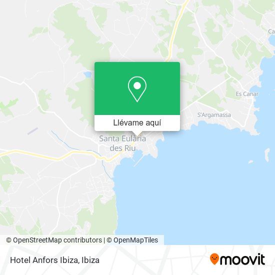 Mapa Hotel Anfors Ibiza