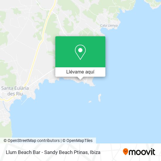 Mapa Llum Beach Bar - Sandy Beach Ptinas