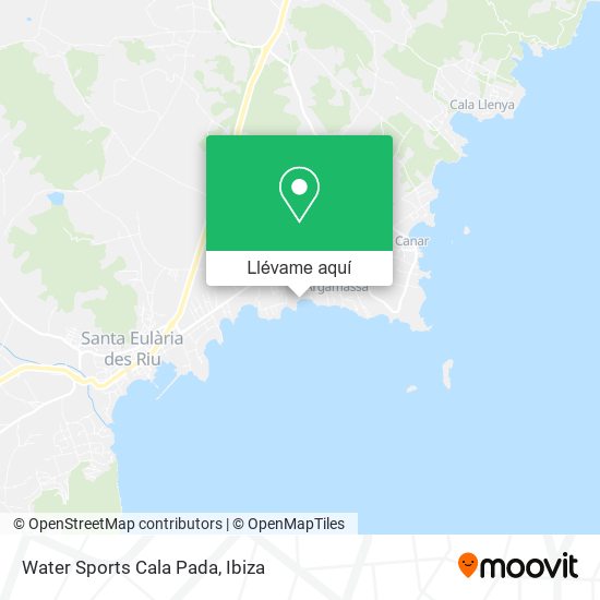 Mapa Water Sports Cala Pada