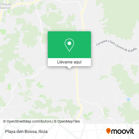 Mapa Playa den Bossa