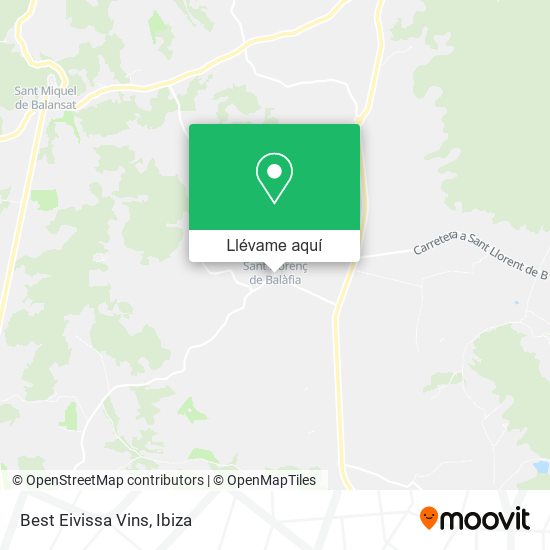 Mapa Best Eivissa Vins