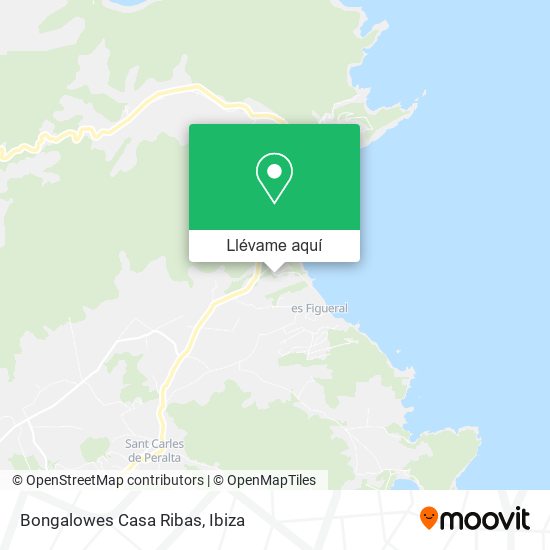 Mapa Bongalowes Casa Ribas