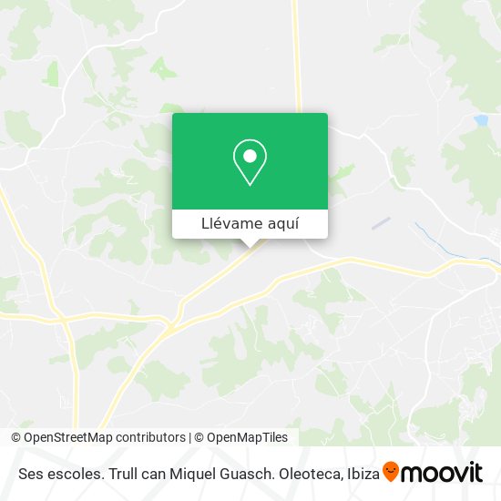 Mapa Ses escoles. Trull can Miquel Guasch. Oleoteca