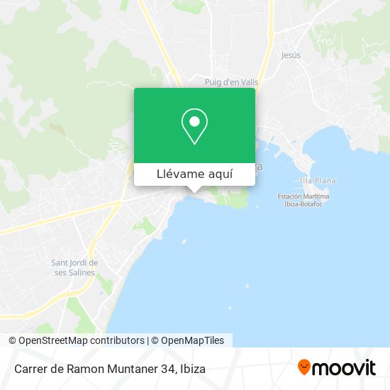 Mapa Carrer de Ramon Muntaner 34