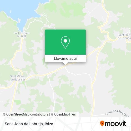 Mapa Sant Joan de Labritja
