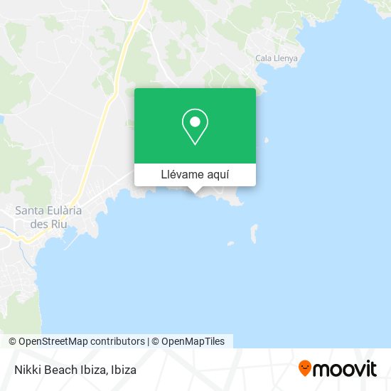 Mapa Nikki Beach Ibiza