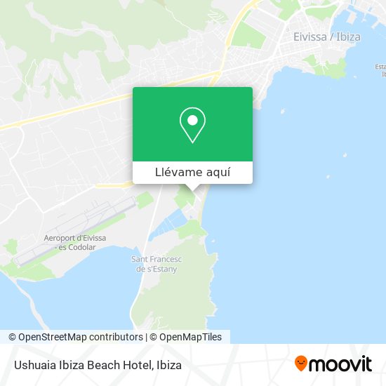 Mapa Ushuaia Ibiza Beach Hotel