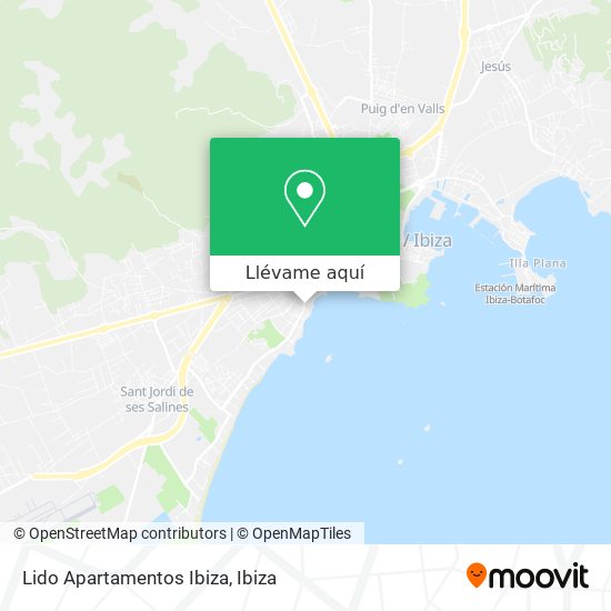 Mapa Lido Apartamentos Ibiza