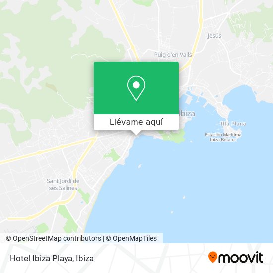 Mapa Hotel Ibiza Playa