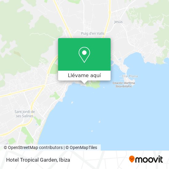 Mapa Hotel Tropical Garden