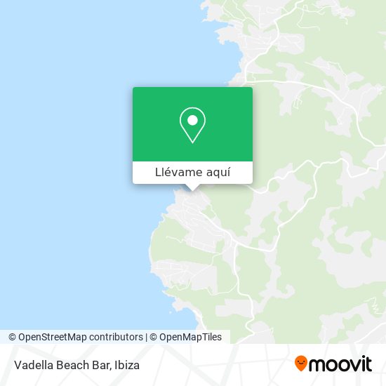 Mapa Vadella Beach Bar