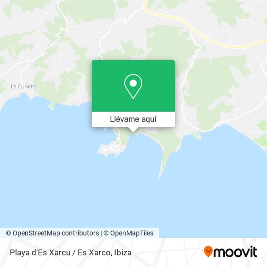Mapa Playa d'Es Xarcu / Es Xarco