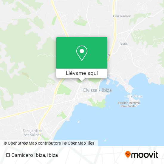Mapa El Carnicero Ibiza