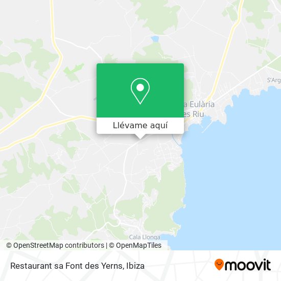 Mapa Restaurant sa Font des Yerns