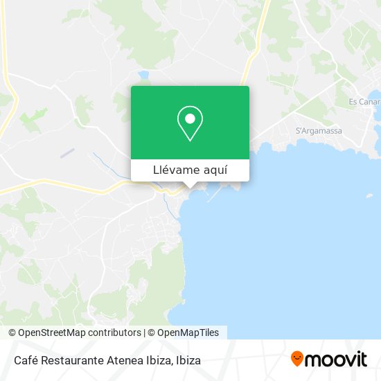 Mapa Café Restaurante Atenea Ibiza