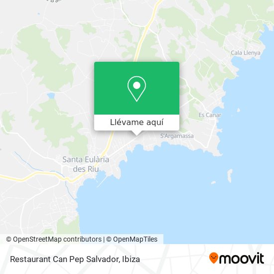 Mapa Restaurant Can Pep Salvador