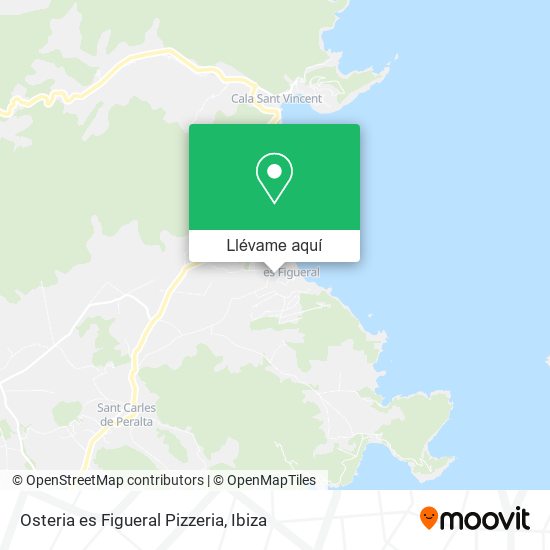 Mapa Osteria es Figueral Pizzeria