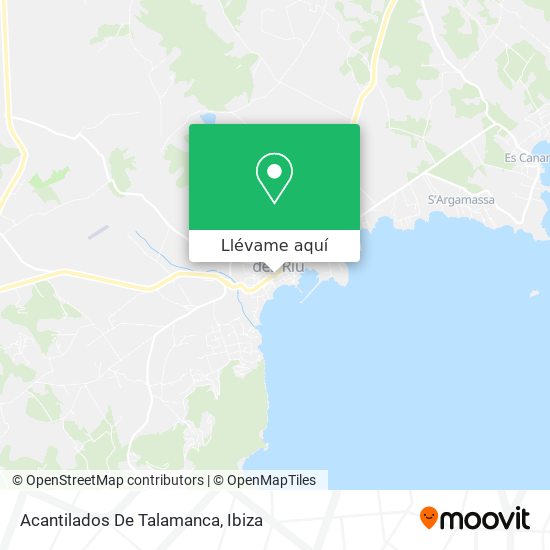 Mapa Acantilados De Talamanca