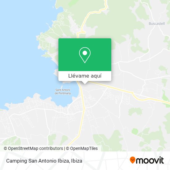 Mapa Camping San Antonio Ibiza