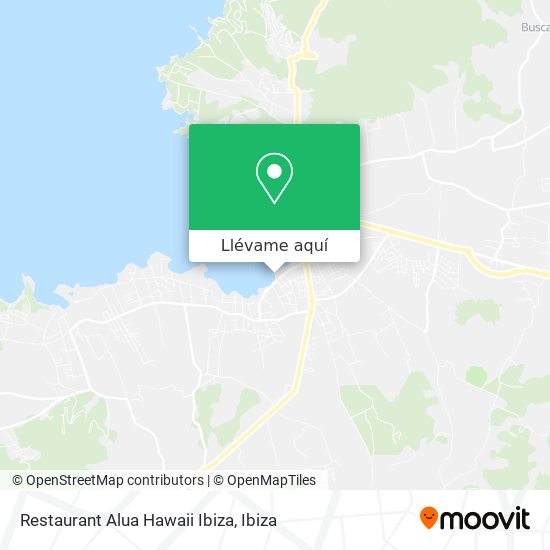 Mapa Restaurant Alua Hawaii Ibiza