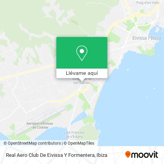 Mapa Real Aero Club De Eivissa Y Formentera