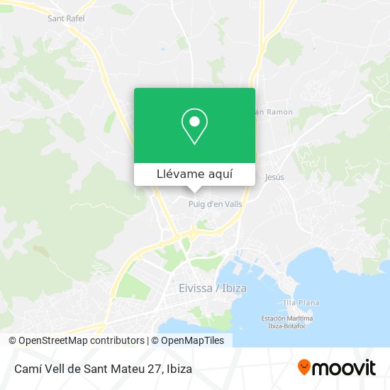 Mapa Camí Vell de Sant Mateu 27