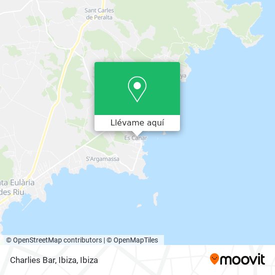 Mapa Charlies Bar, Ibiza