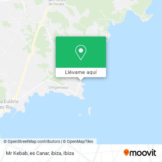 Mapa Mr Kebab, es Canar, ibiza