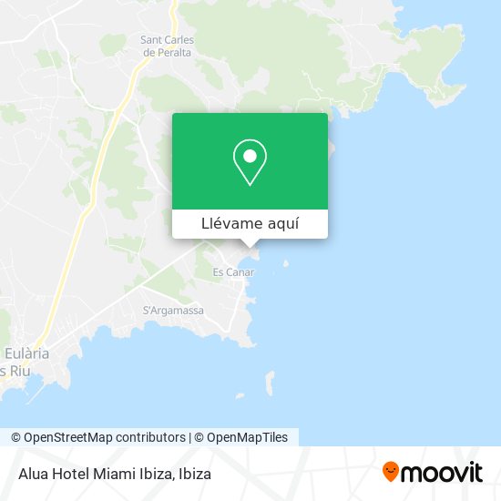 Mapa Alua Hotel Miami Ibiza