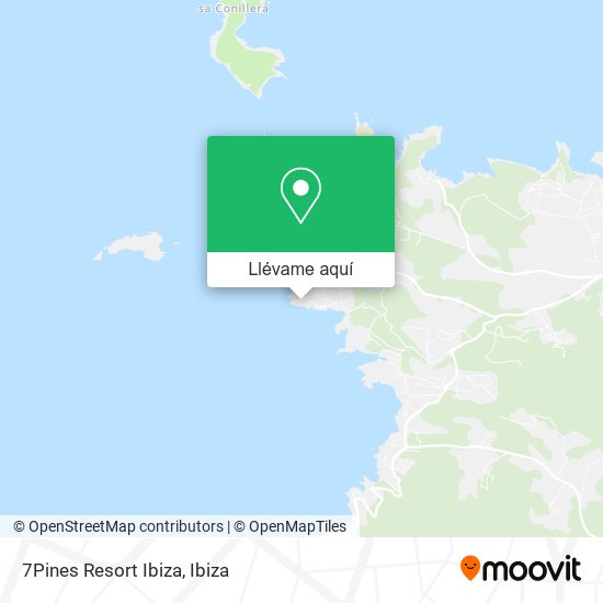 Mapa 7Pines Resort Ibiza