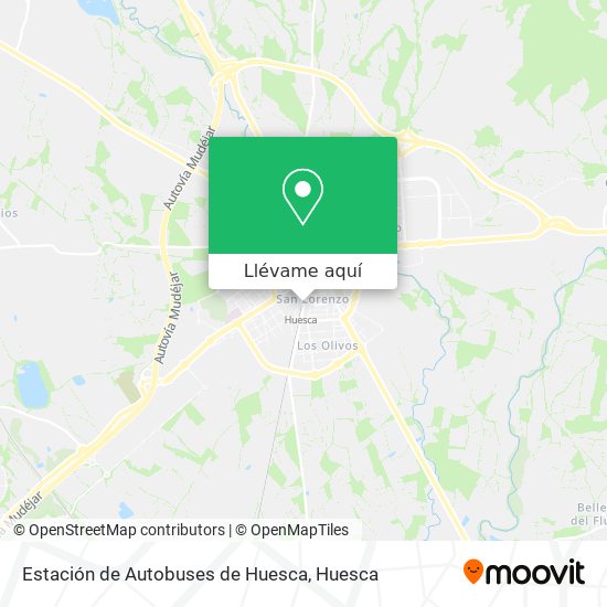 Mapa Estación de Autobuses de Huesca