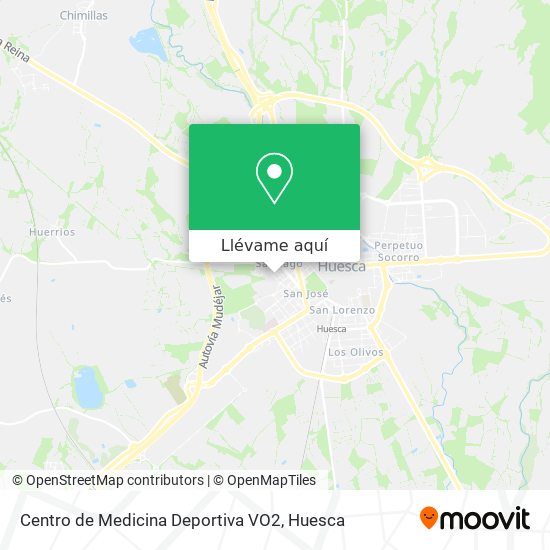 Mapa Centro de Medicina Deportiva VO2