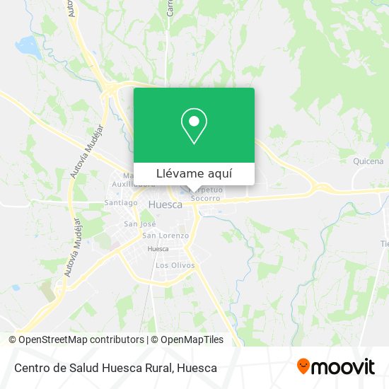Mapa Centro de Salud Huesca Rural