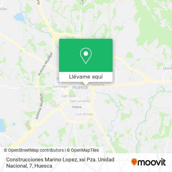 Mapa Construcciones Marino Lopez, xxi Pza. Unidad Nacional, 7