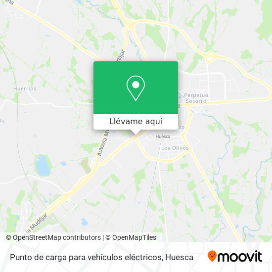 Mapa Punto de carga para vehículos eléctricos