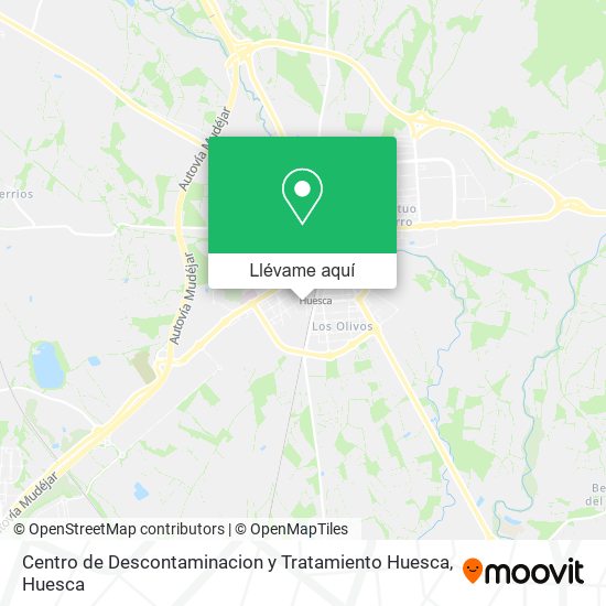 Mapa Centro de Descontaminacion y Tratamiento Huesca