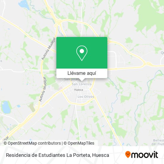 Mapa Residencia de Estudiantes La Porteta