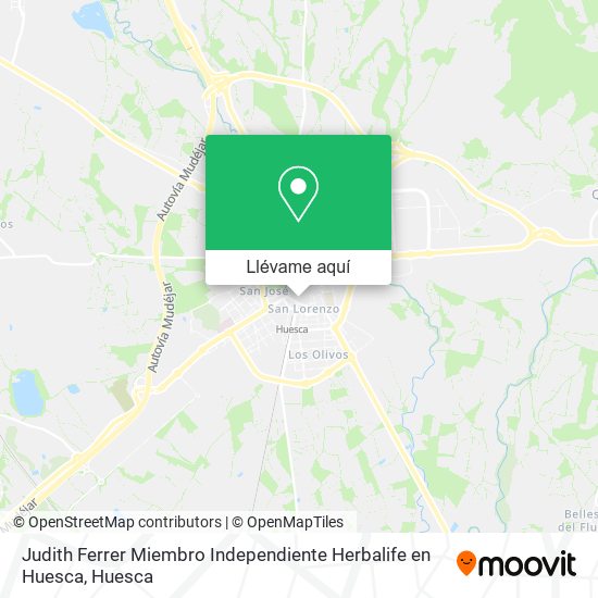 Mapa Judith Ferrer Miembro Independiente Herbalife en Huesca