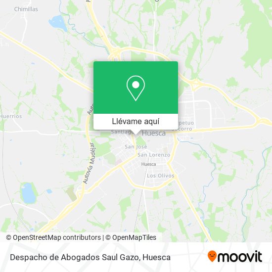 Mapa Despacho de Abogados Saul Gazo