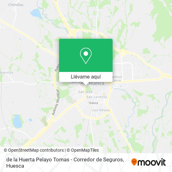 Mapa de la Huerta Pelayo Tomas - Corredor de Seguros