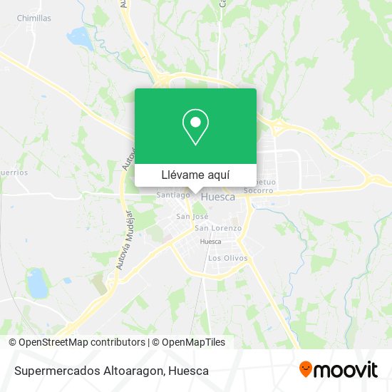 Mapa Supermercados Altoaragon